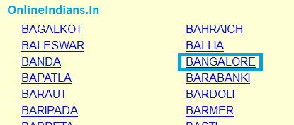 AO Code of Bangalore