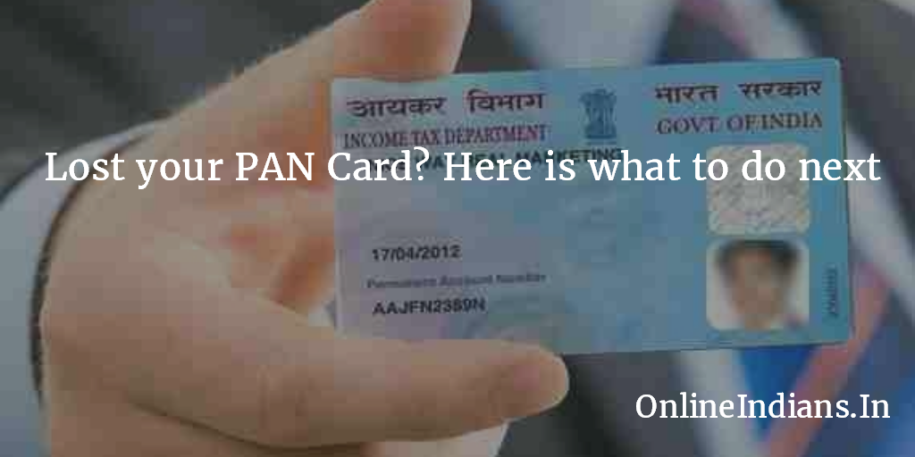 Lost PAN Card