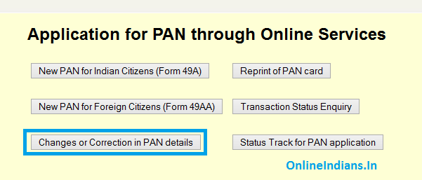 PAN card online