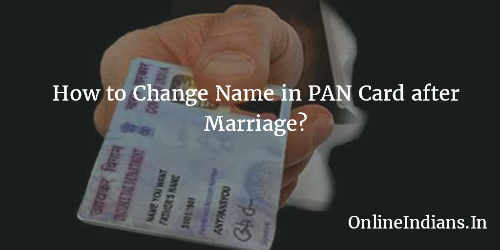 Change Name in PAN Card
