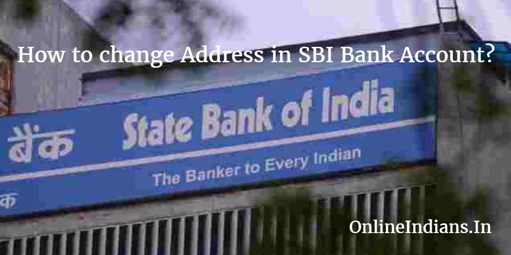 Change address in SBI