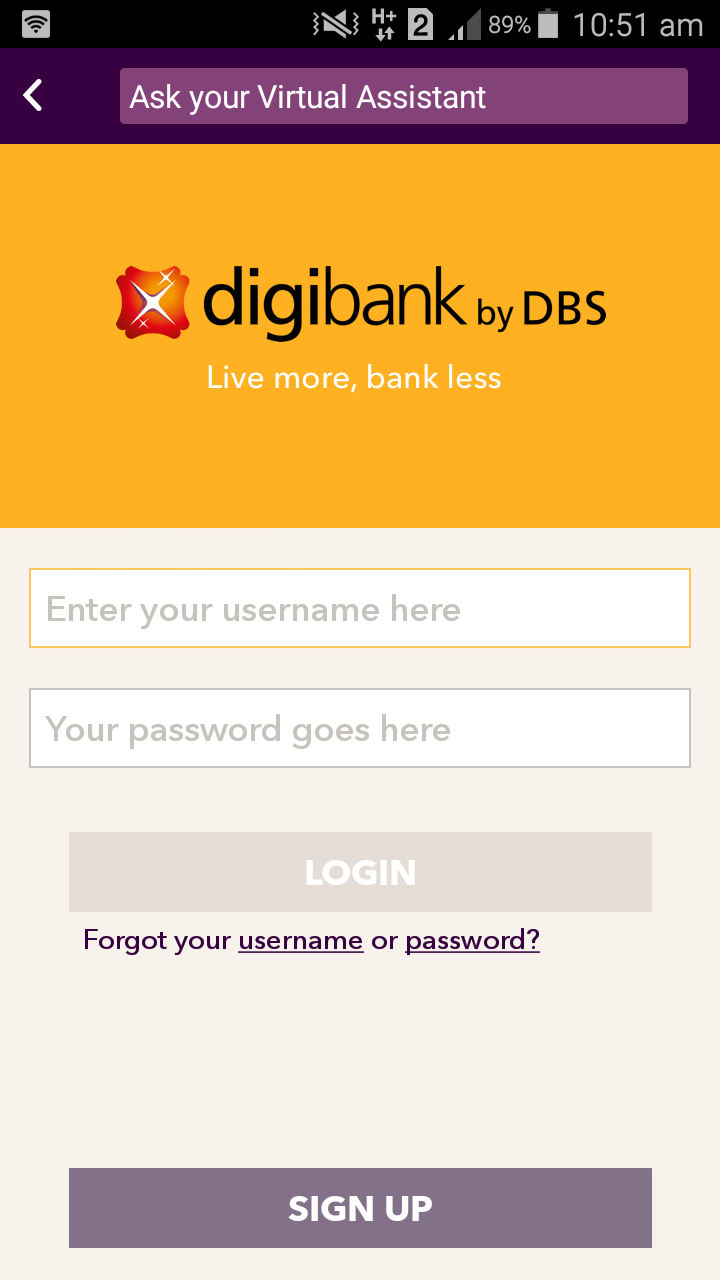 Signup For DigiBank