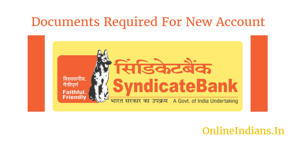 Documents for Syndicatebank account