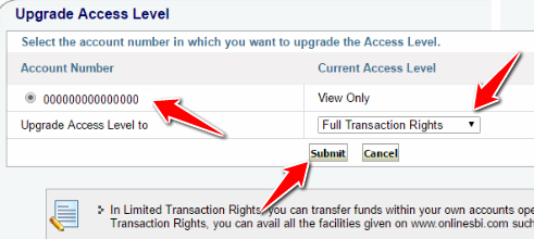 full-transaction-rights-in-sbi-online