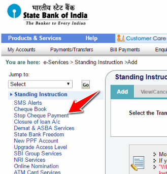click-on-stop-cheque-payment
