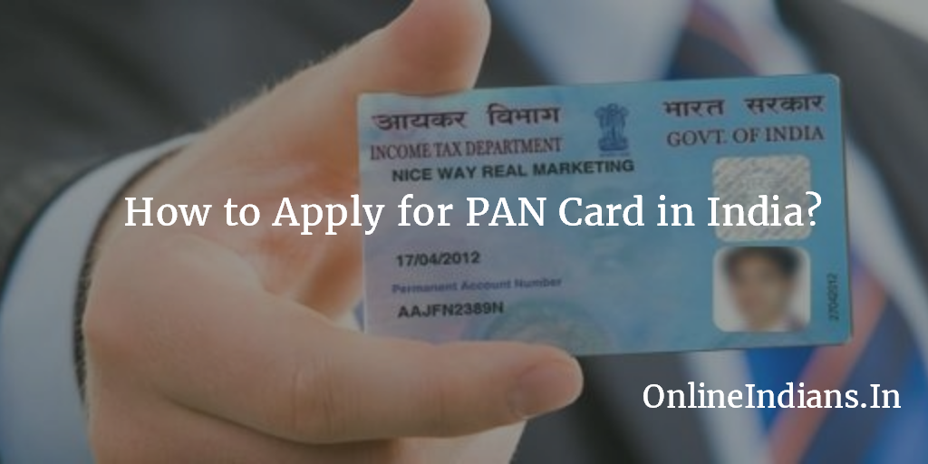 Apply PAN Card online in India