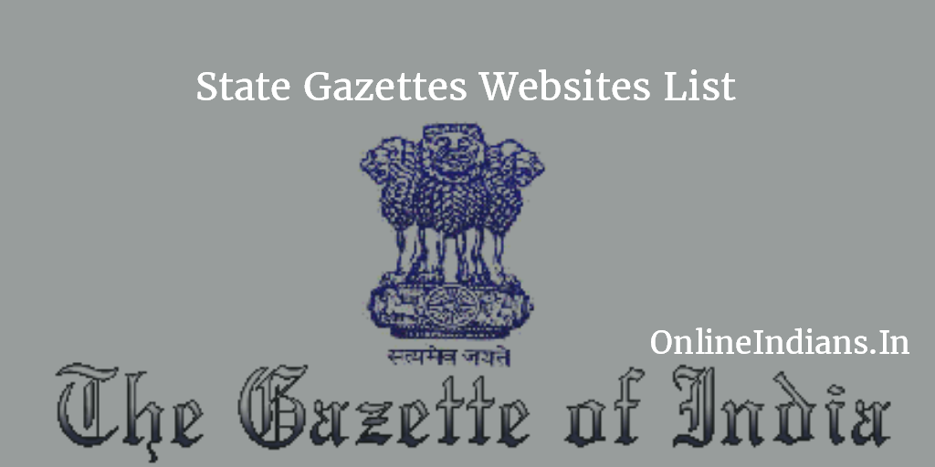 State Gazette websites