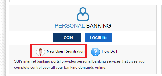 Click on New User Registration