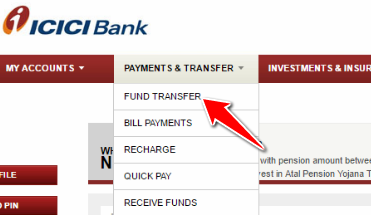how to transfer fund from icici bank to other bank
