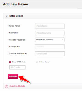 how to add beneficiary in axis bank app